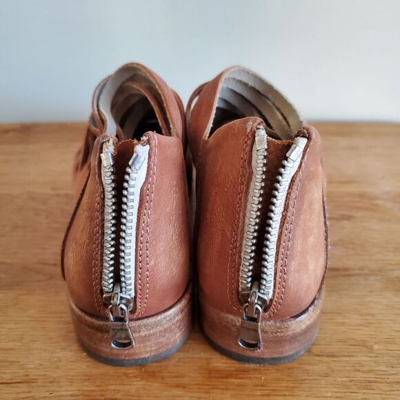Free People Women's Tan Ankle Leather Shoes Womens Size 36 - Picture 8 of 13